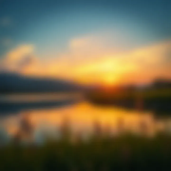 A serene landscape symbolizing tranquility and reflection