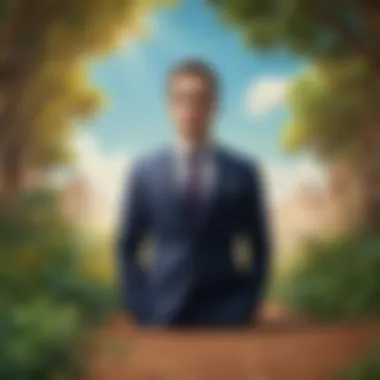 Personal Growth Through Leadership Conceptual graphic of personal growth through leadership