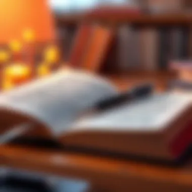 An open book with notes and a pen, symbolizing active learning.