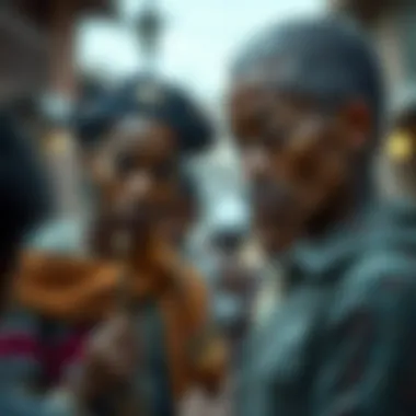 Generational Tensions and Cultural Heritage Artistic depiction of generational conflict