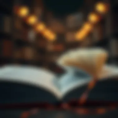 An abstract representation of personal growth through literature.