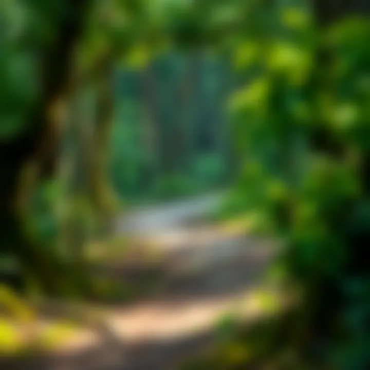 A winding path through a lush forest, illustrating the journey of personal growth.