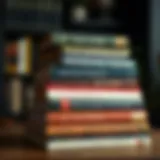 A stack of influential leadership books