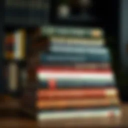 A stack of influential leadership books