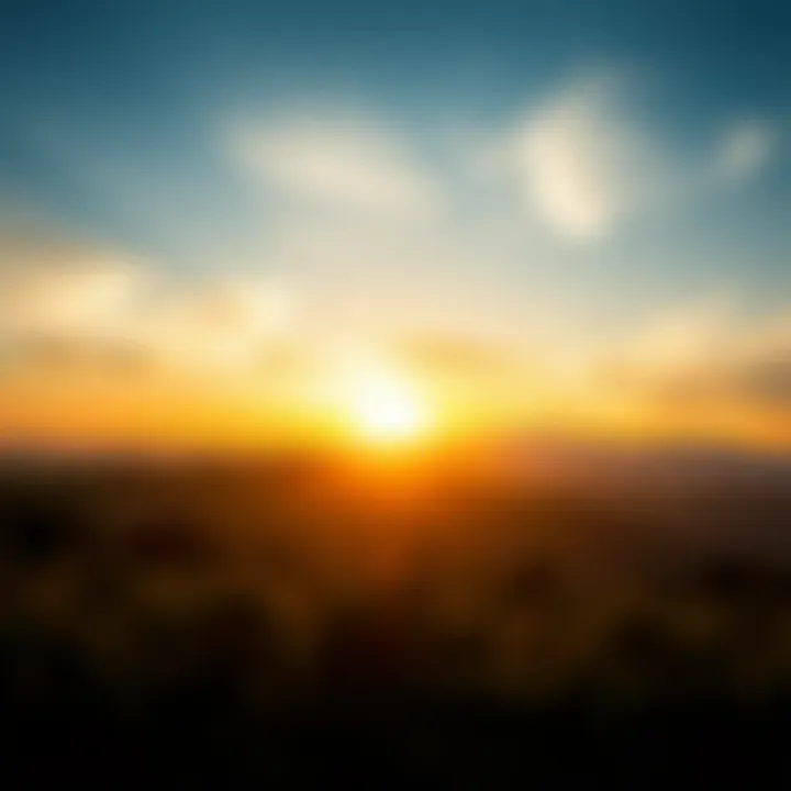 A serene landscape at sunrise, representing new beginnings and mindfulness.