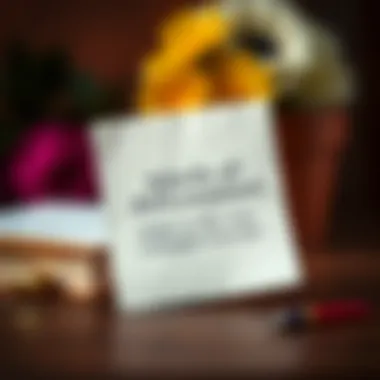 Words of Affirmation A handwritten note expressing affection