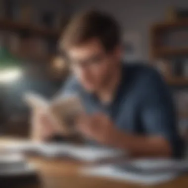 User Engagement with Online Reading Tools A user interacting with an online reading platform
