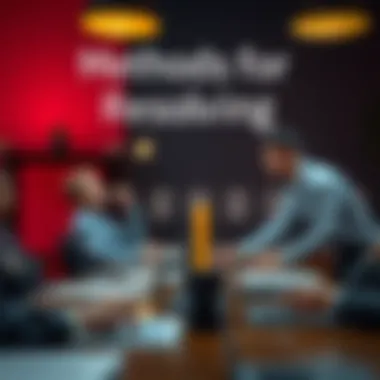 Conceptual image of conflict resolution methods