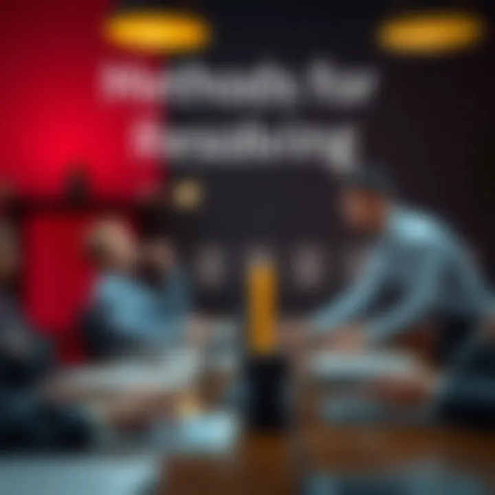 Conceptual image of conflict resolution methods