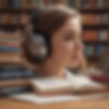 Illustration of cognitive benefits from audiobooks