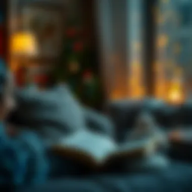 Cozy Listening Experience with Audiobooks Audiobook listening in a cozy environment