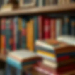 A collection of motivational books on a wooden shelf