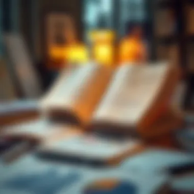 Investing Strategies and Analysis An open book with notes and charts on a desk