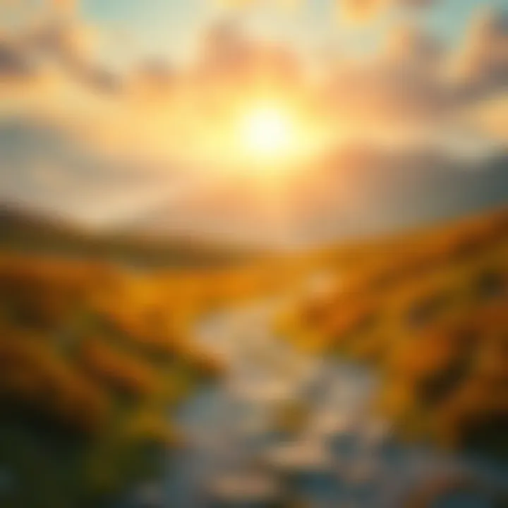 A serene landscape representing the journey of self-improvement