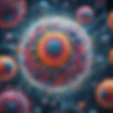 Cellular Dynamics and Consciousness Abstract representation of cellular biology