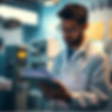 Implementing Checklists in Medicine A medical professional using a checklist in a clinical setting