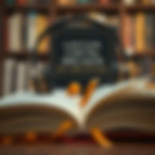 Visual representation of personal growth through literature