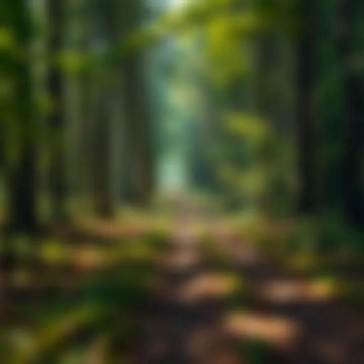 Journey to Positivity A path leading through a tranquil forest exemplifying a journey of positivity