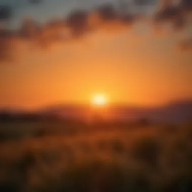 New Beginnings A serene landscape with a sunrise symbolizing new beginnings