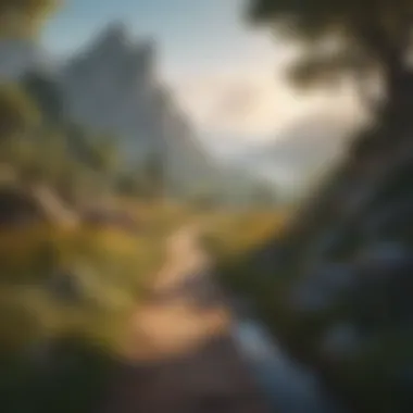 Journey of Personal Growth A serene landscape representing personal growth
