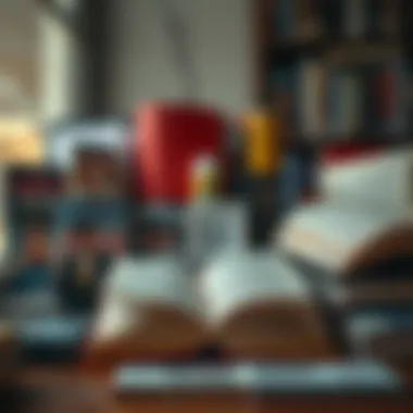 A collage of various books with themes of empathy and self-reflection