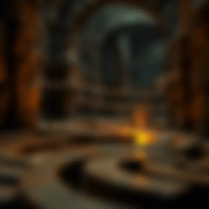 The hero's journey represented through a labyrinth