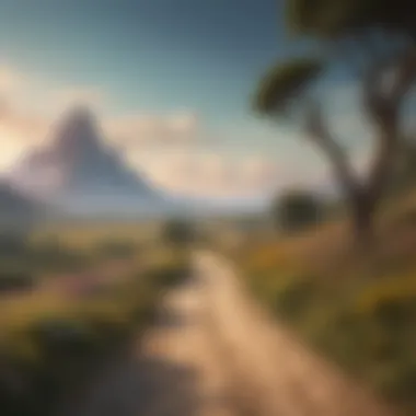 The Path of Destiny A serene landscape illustrating the concept of destiny
