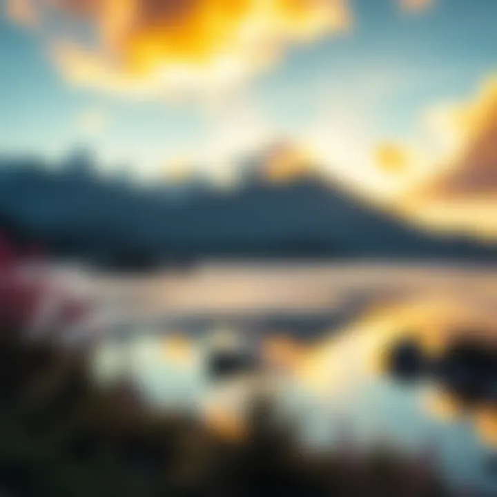 The Essence of Inner Peace A serene landscape symbolizing inner peace and joy.