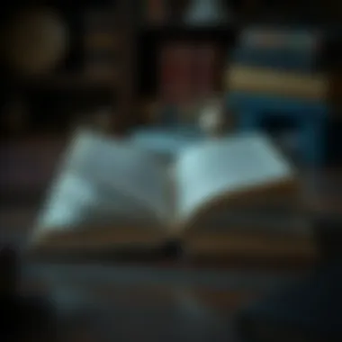 Unveiling Hidden Narratives An open book revealing layers of hidden narratives