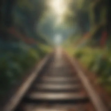 The Path to Fulfillment A path leading towards personal growth and fulfillment