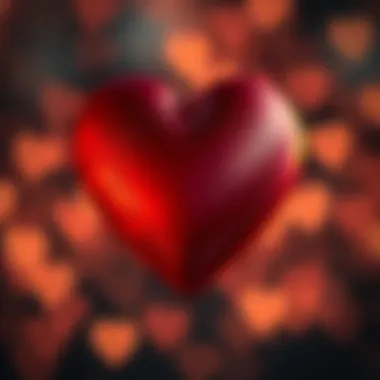 Emotional Connections in Relationships Symbolic heart representing emotional connections