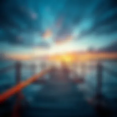 Crossing to Self-Discovery A bridge connecting two shores, illustrating the journey of self-discovery