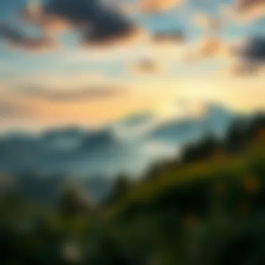 Land of Tranquility A serene landscape symbolizing personal freedom and tranquility