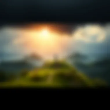 Journey of Self-Improvement A landscape symbolizing self-improvement and personal growth