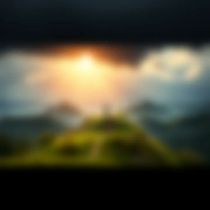 Journey of Self-Improvement A landscape symbolizing self-improvement and personal growth