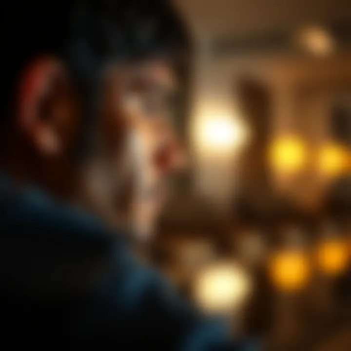 Reflection on Decisions A thoughtful individual reflecting on life decisions