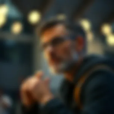 A thoughtful individual reflecting on personal growth