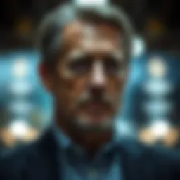 Portrait of Robert Greene with a contemplative expression