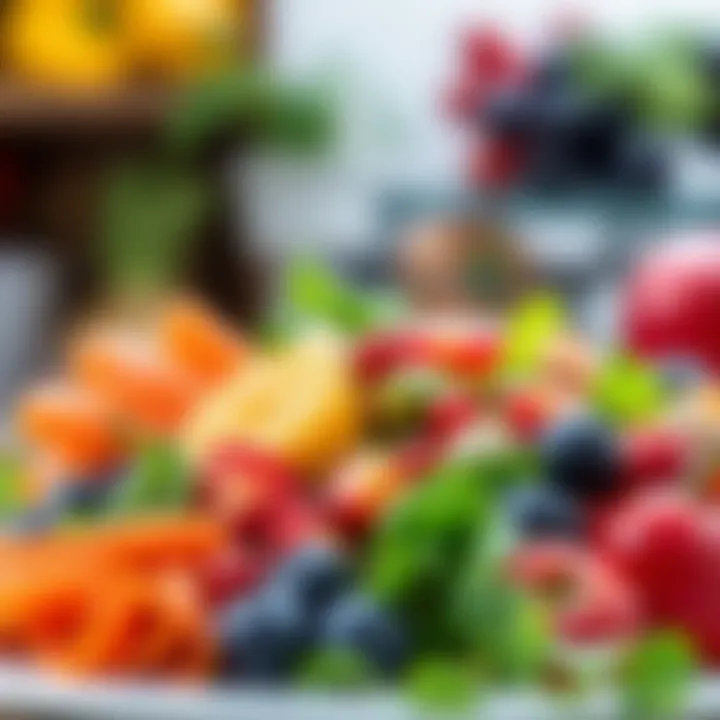 Whole Foods for Health A colorful plate of whole foods representing health