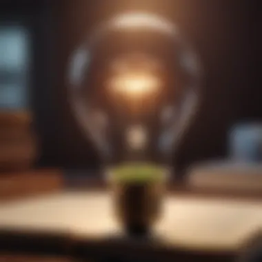 A lightbulb representing moments of insight and inspiration