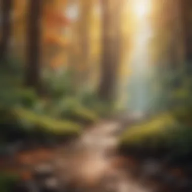 Nature and the Present Moment Nature scene symbolizing living in the present