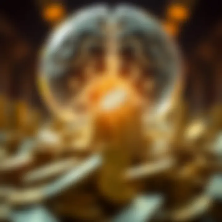 Conceptual image of wealth mindset transformation