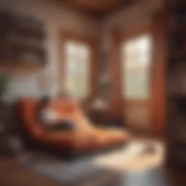 Cozy Reading Nook A cozy reading nook with a pair of headphones and an open book, symbolizing the blend of audiobooks and traditional reading.