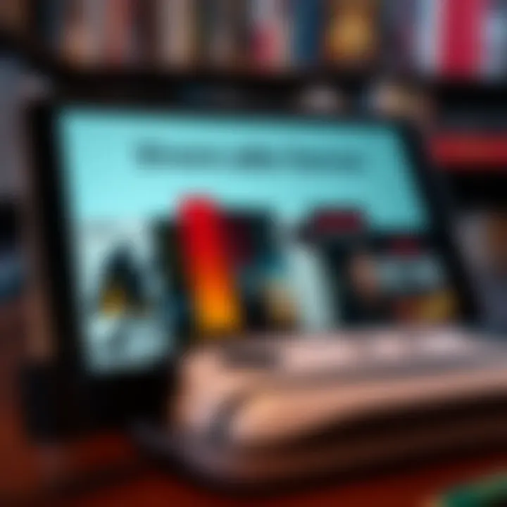 Diverse Audiobook Genres A diverse selection of audiobooks displayed on a digital device.