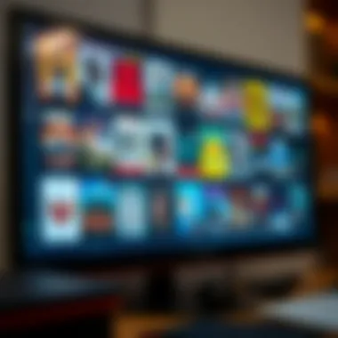 Popular Audiobook Titles An array of popular audiobook covers displayed on a digital screen