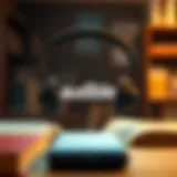 The Essence of Audible Audible logo with headphones symbolizing audio literature