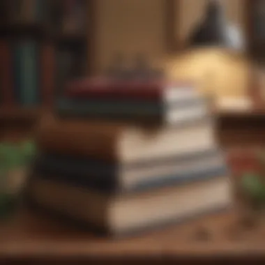 The Literary Legacy of Walden: Enduring Lessons Books stacked on a wooden table