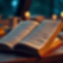 An open book with handwritten notes on the side