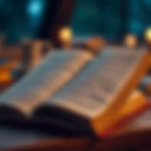 An open book with handwritten notes on the side