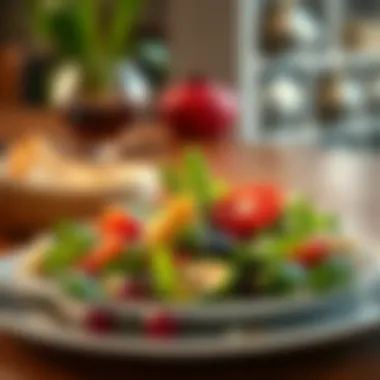 A visually appealing plate of food emphasizing balance and aesthetic in meals.